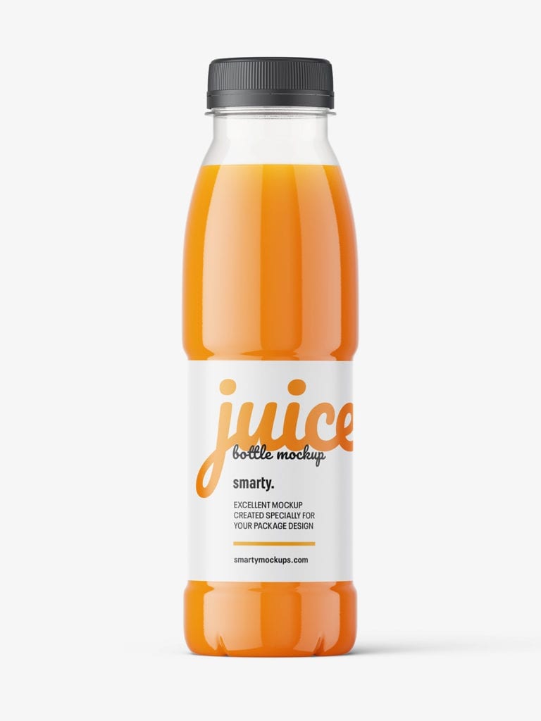 Carrot Juice Bottle Mockup Smarty Mockups