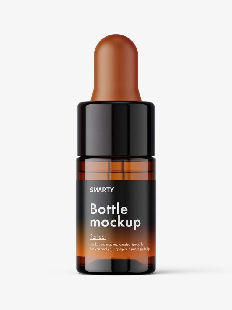 Dropper Bottle Mockup Amber Smarty Mockups