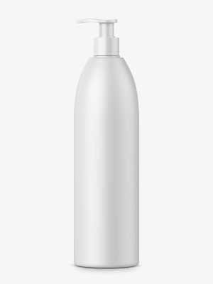 Download Bottle with pump mockup / white - Smarty Mockups