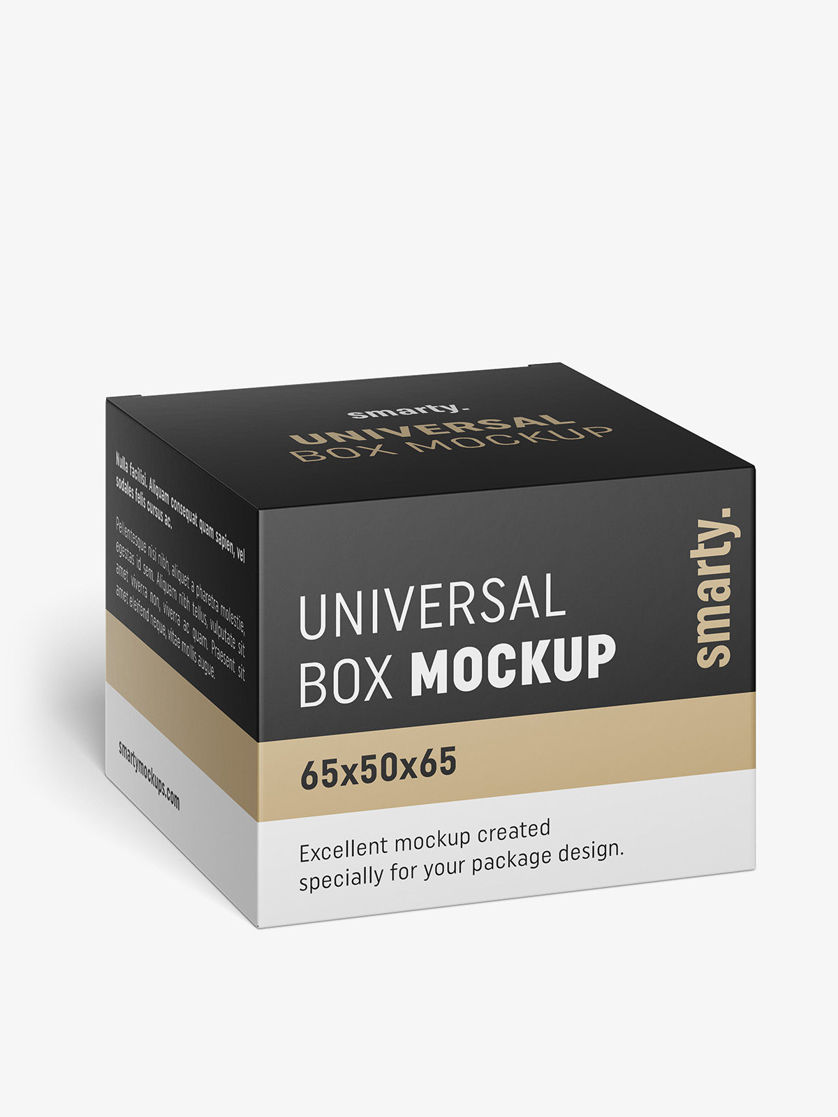 Download Box mockup / 65x50x65 - Smarty Mockups