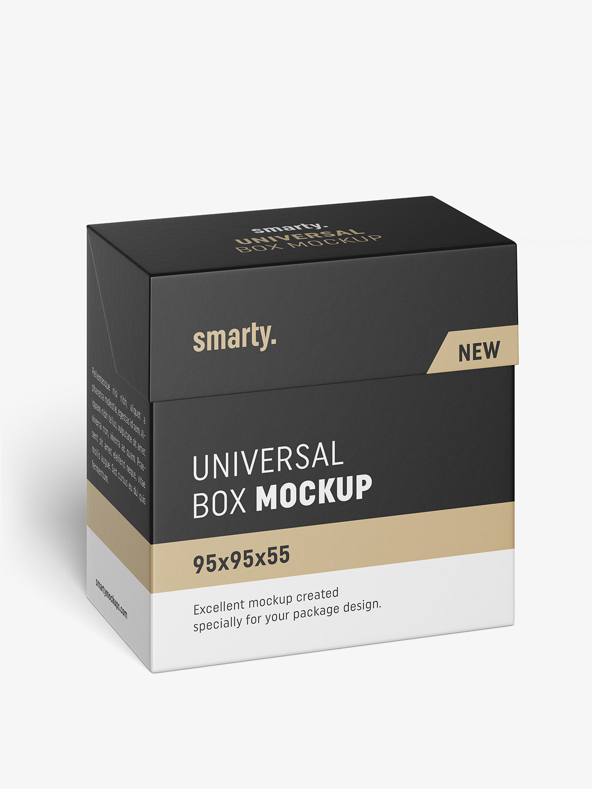 Download Tea box mockup / 95x95x55 - Smarty Mockups
