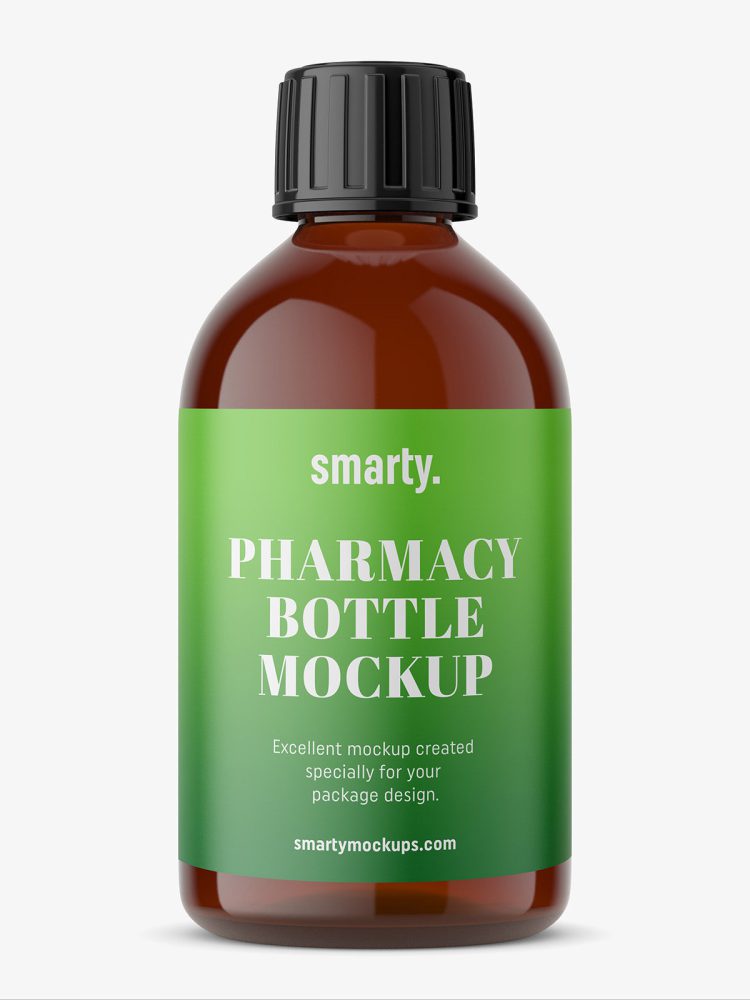Pharmacy bottle mockup