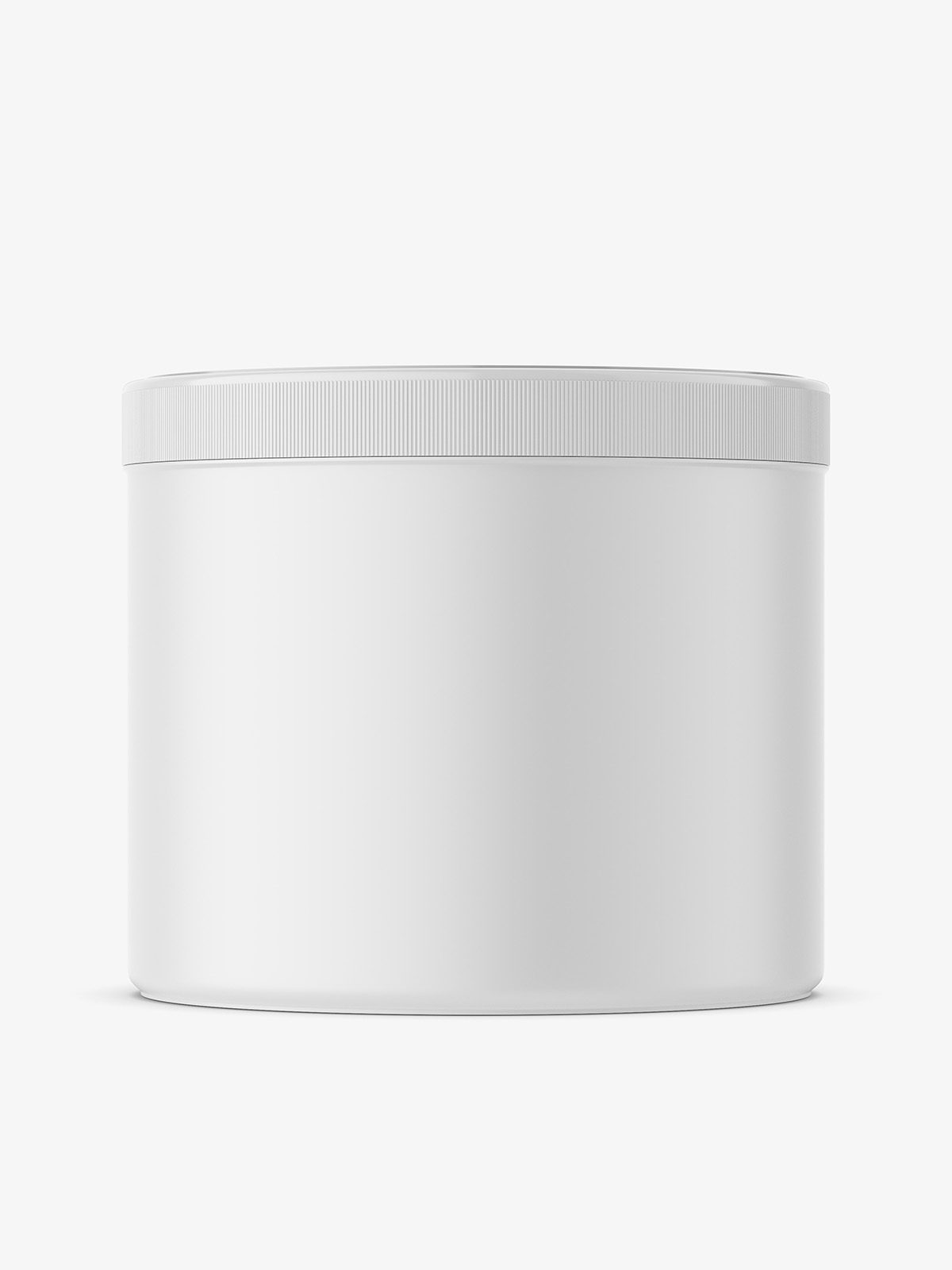 Tall matt cosmetic jar with glossy cap mockup - Smarty Mockups