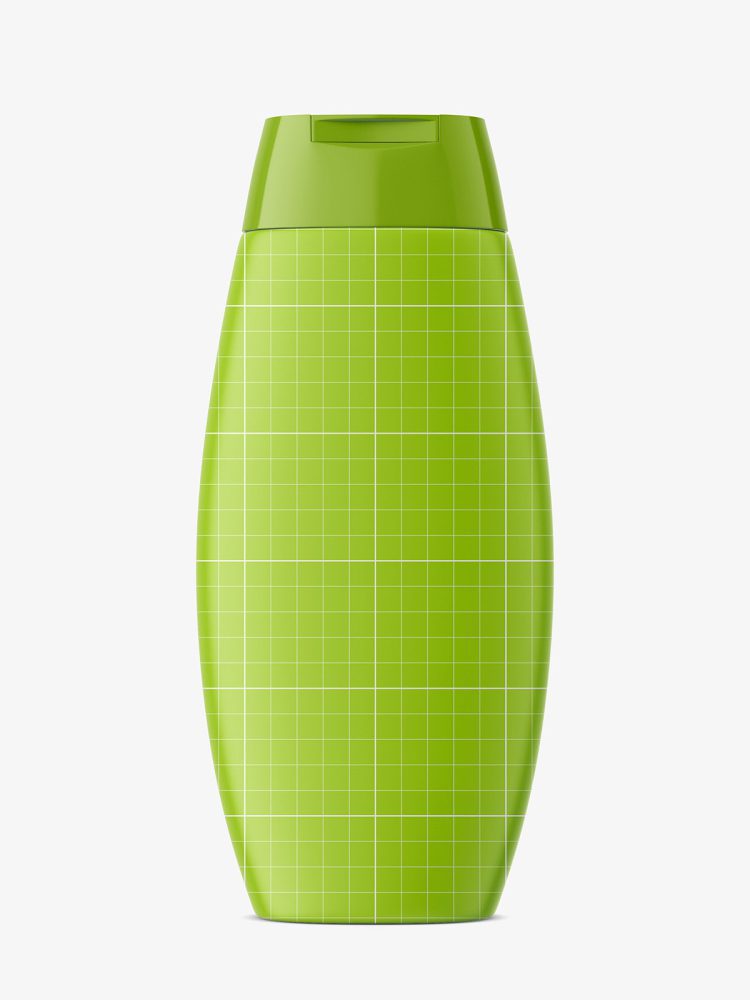 transparent plastic bottle mockup