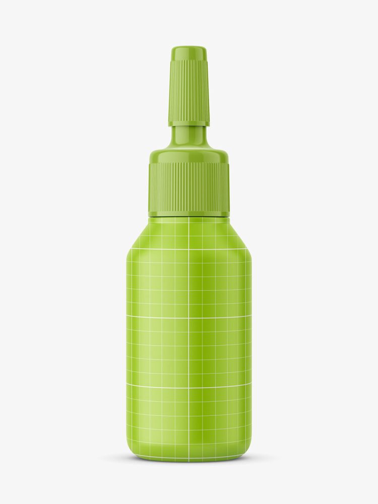 Plastic ampoule bottle mockup