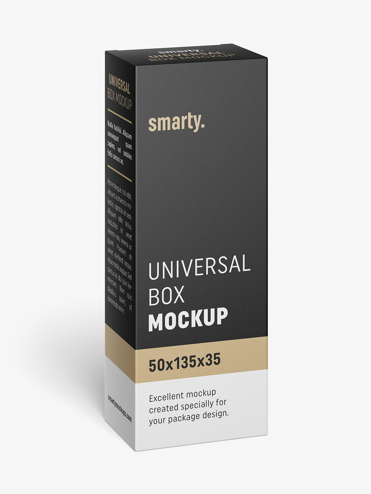 Box mockup / 50x135x35 - Smarty Mockups