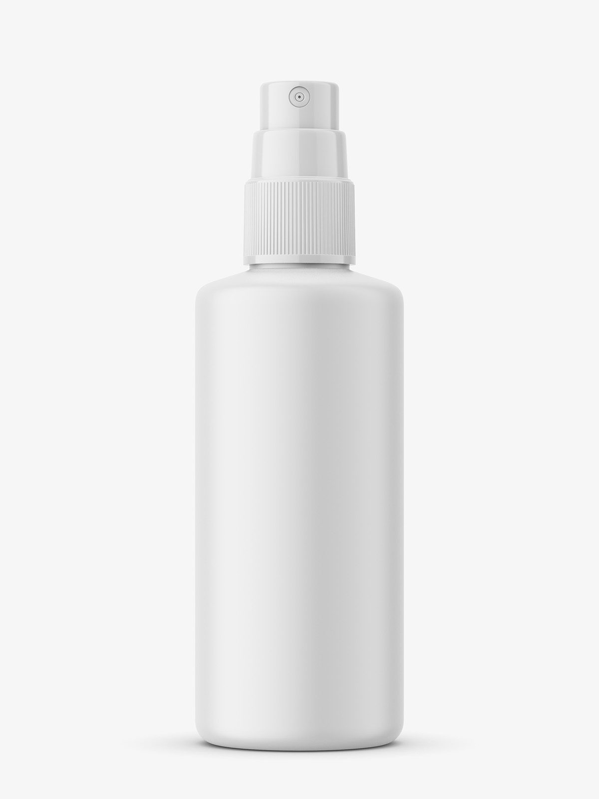Transparent mist spray bottle mockup