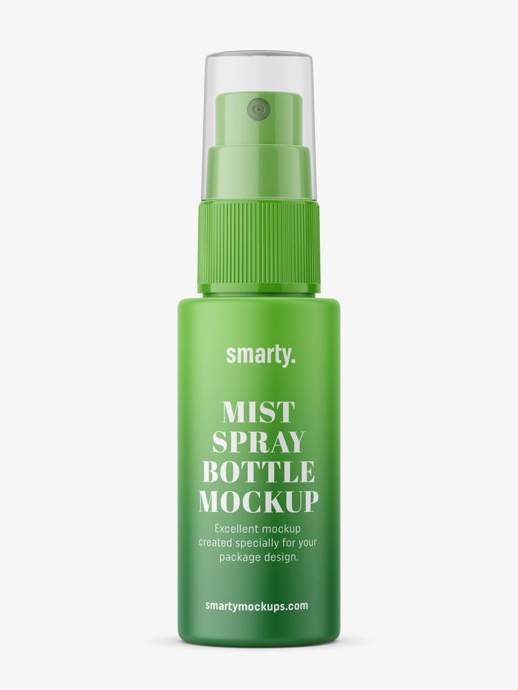 Mist spray bottle mockup