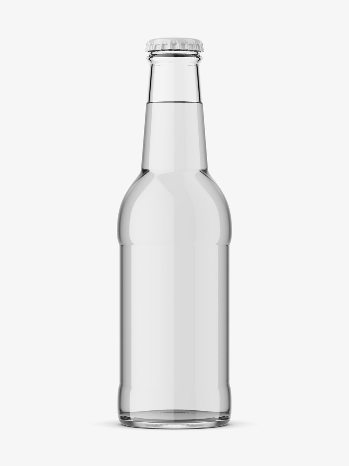 Download Glass bottle mockup / Transparent - Smarty Mockups