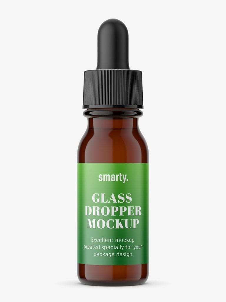 Download Dropper bottle mockup / Amber - Smarty Mockups