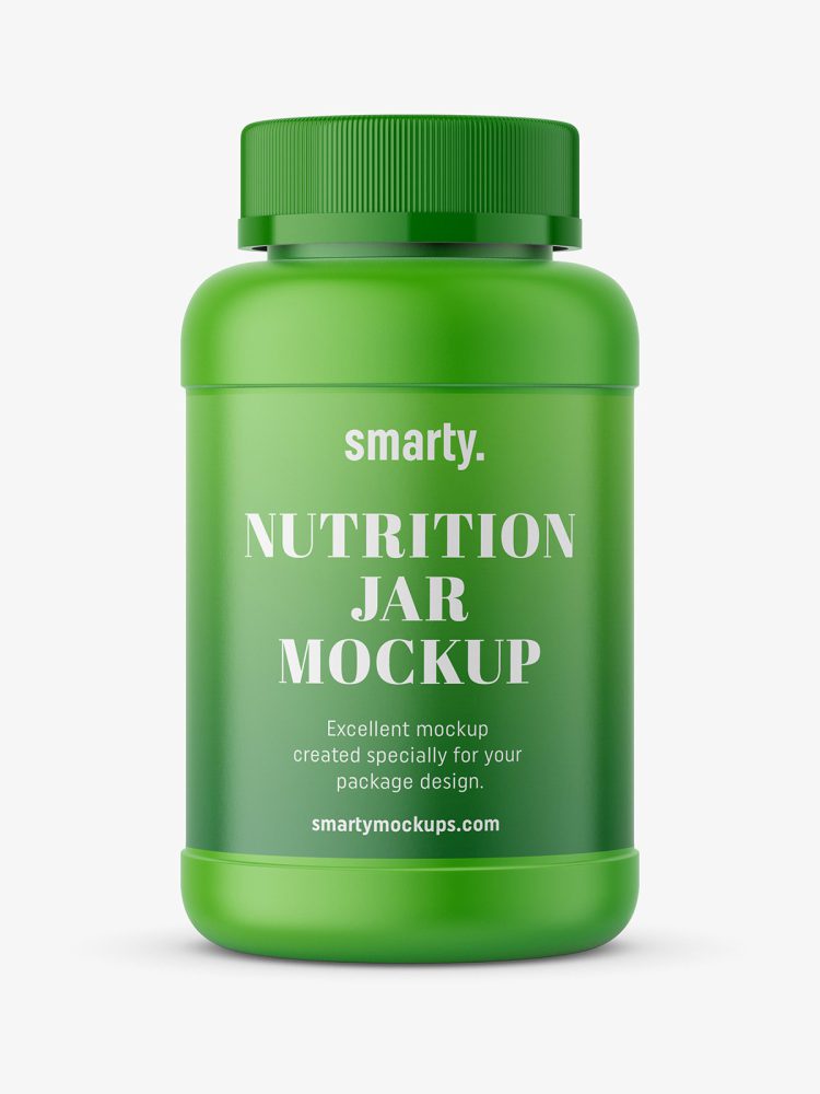Nutrition bottle mockup - matte