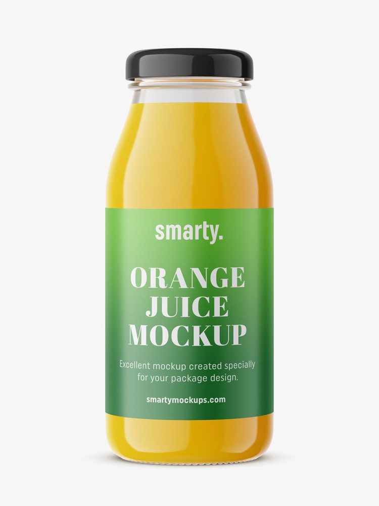 Orange juice mockup