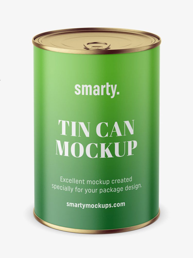 Tin can mockup