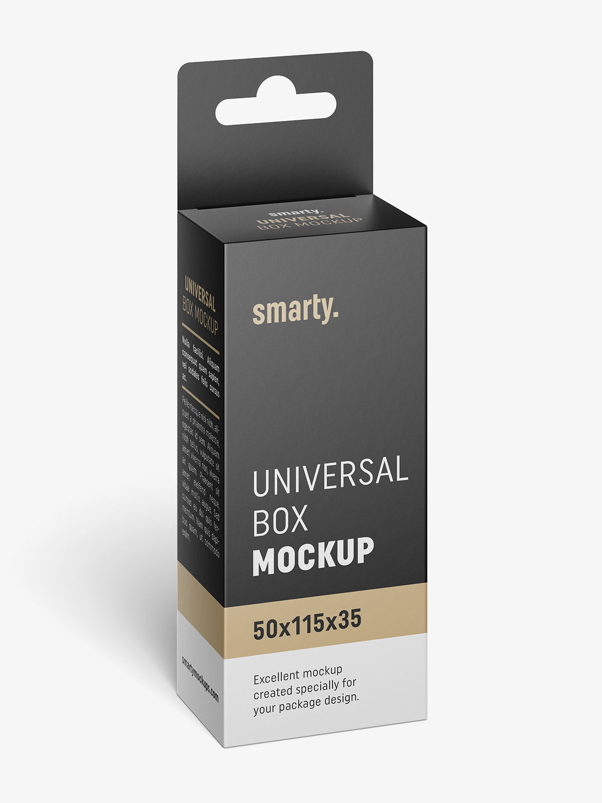 Download Hanging Box Mockup 50x115x35 Smarty Mockups