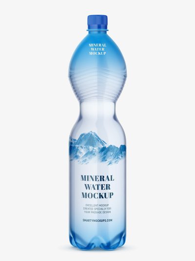 Mineral water bottle mockup - Smarty Mockups