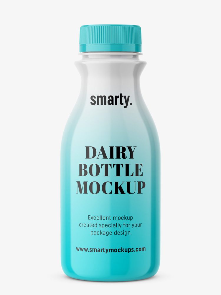 Dairy - plastic bottle mockup