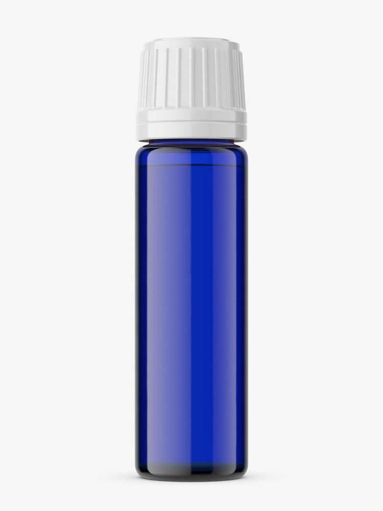 Download Cobalt bottle mockup / 10ml - Smarty Mockups