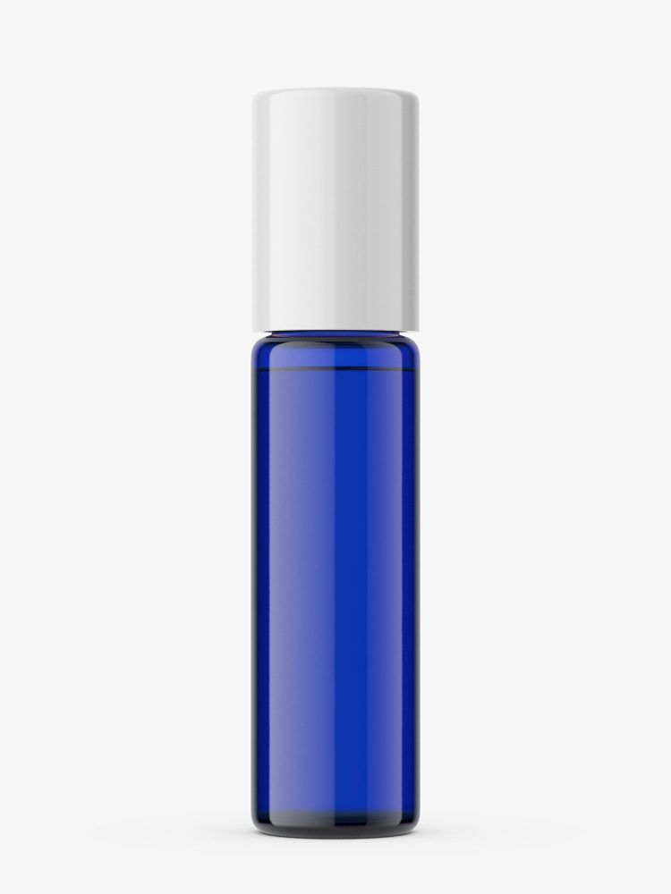 Cobalt bottle mockup / 10ml
