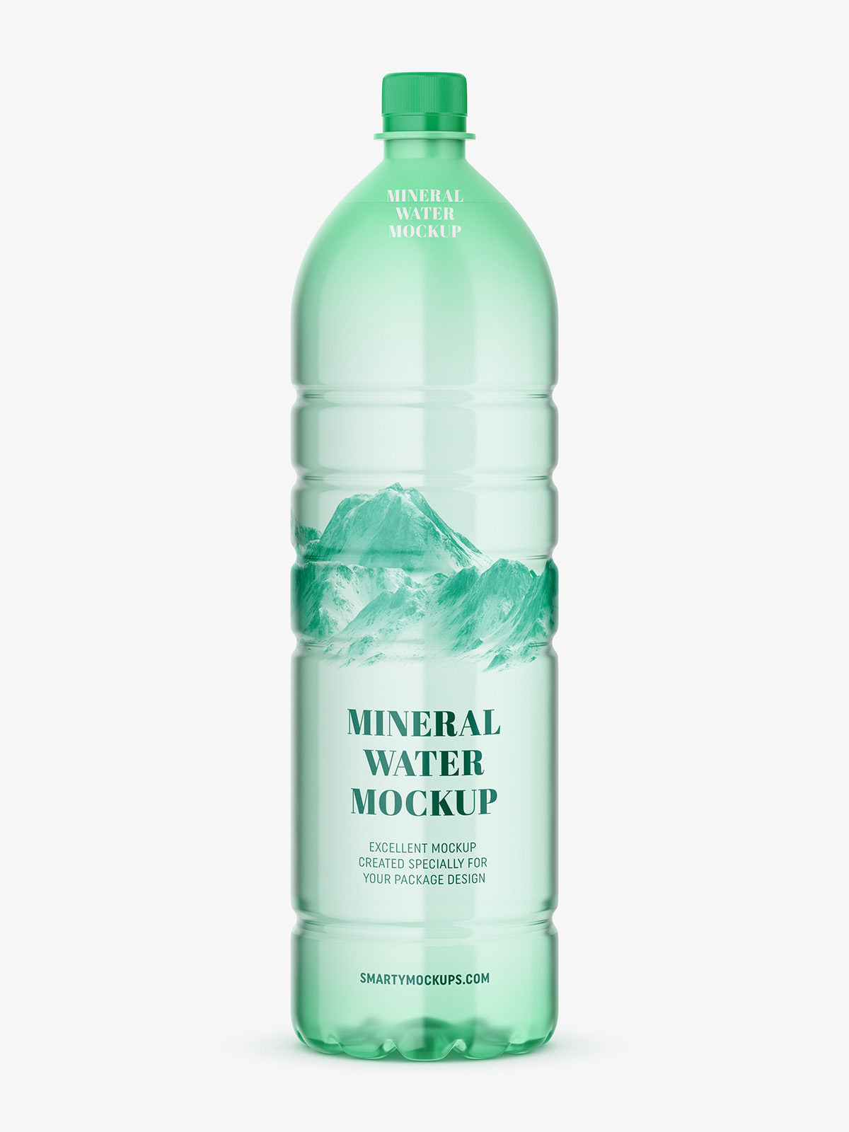 Download Mineral water bottle mockup / green - Smarty Mockups