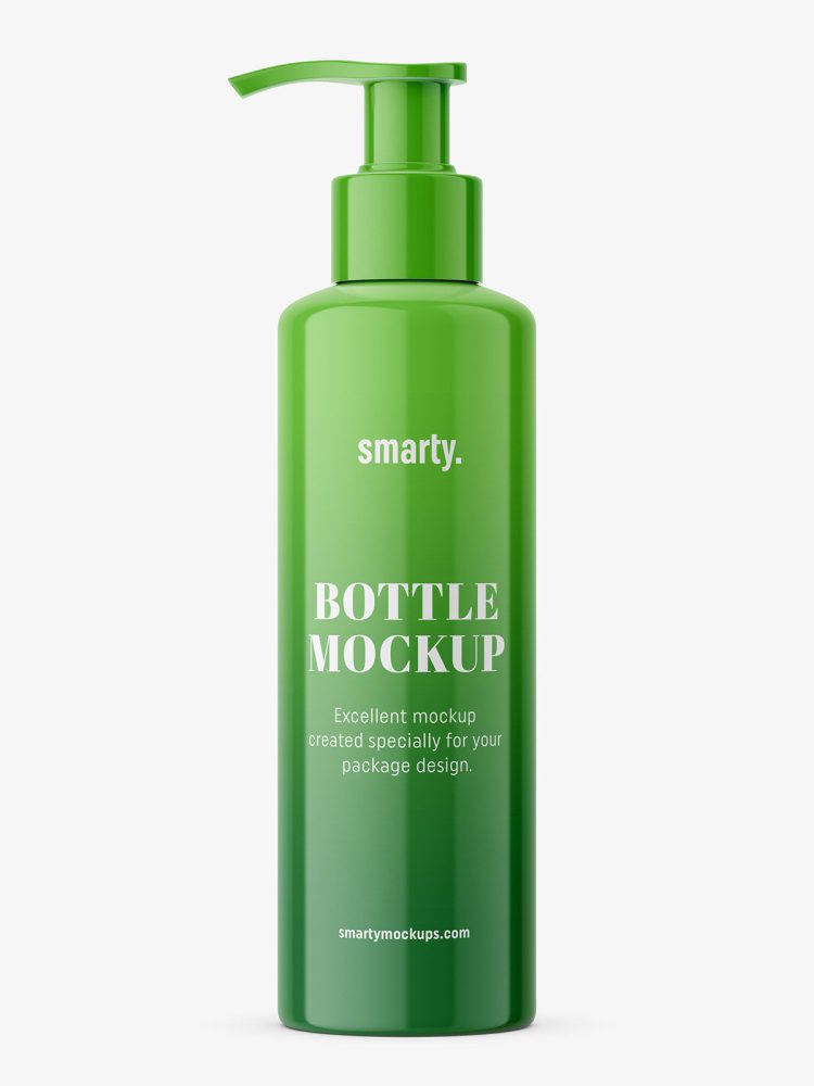 Cosmetic bottle with pump
