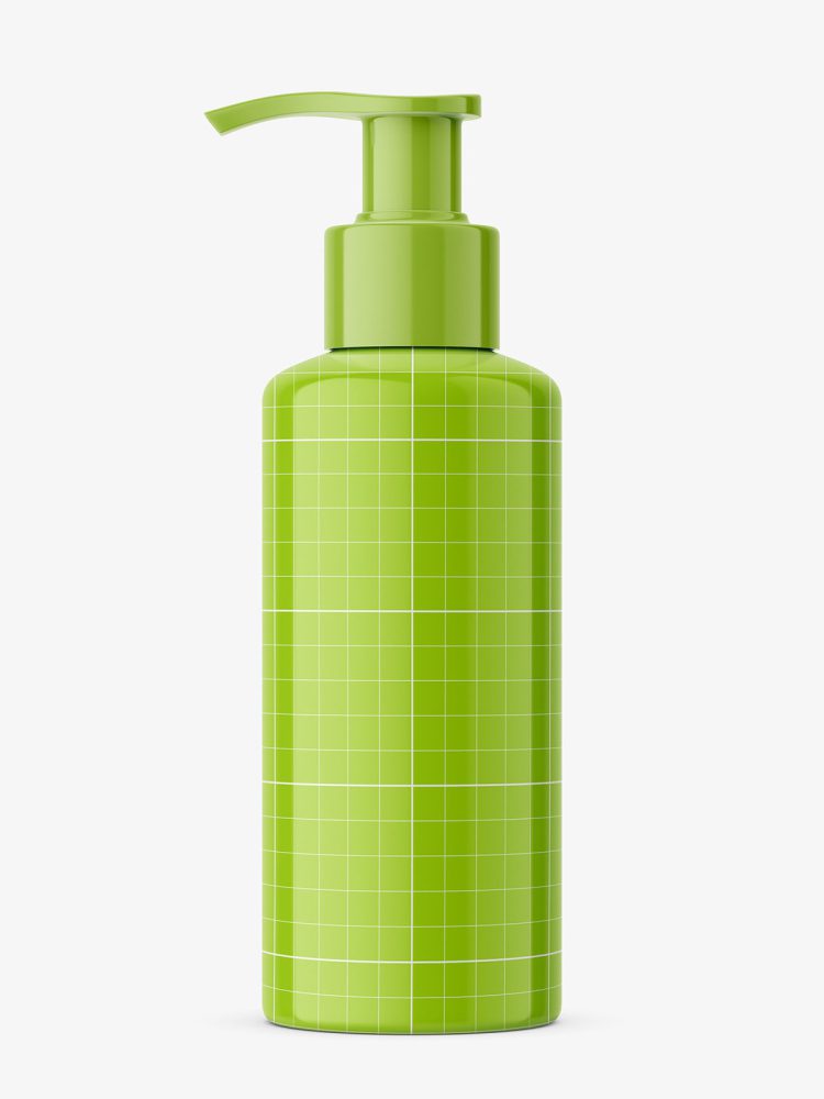 Cosmetic bottle with pump