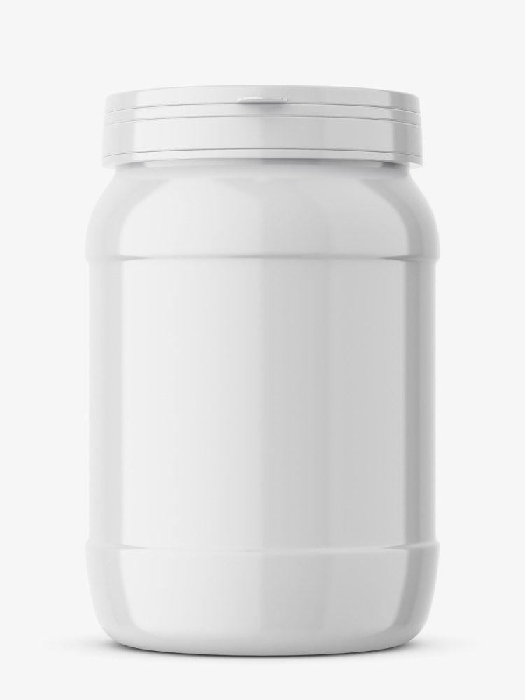 Protein jar mockup / glossy