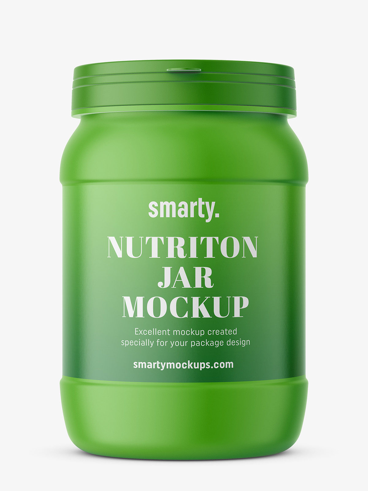 Download Protein Jar Mockup Matte Smarty Mockups
