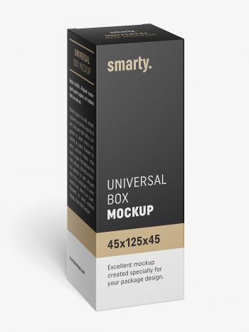 Cylinder cardboard box mockup - Smarty Mockups