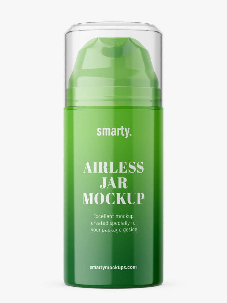 Plastic jar with airless pump