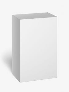 Box mockup / 130x200x85 - Smarty Mockups