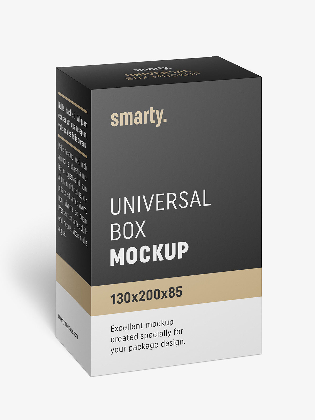Download Box mockup / 130x200x85 - Smarty Mockups