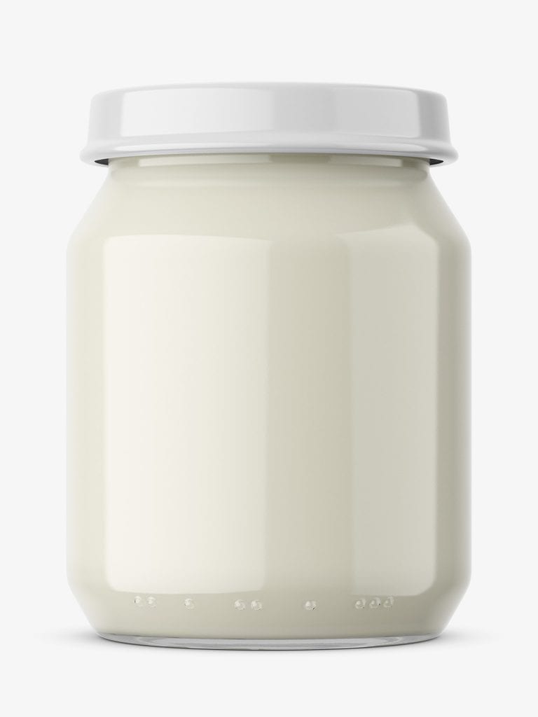 Mayonnaise jar mockup - Smarty Mockups