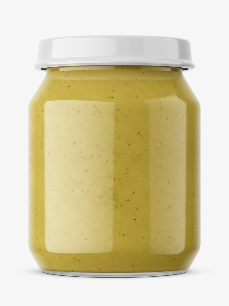 Mustard jar mockup