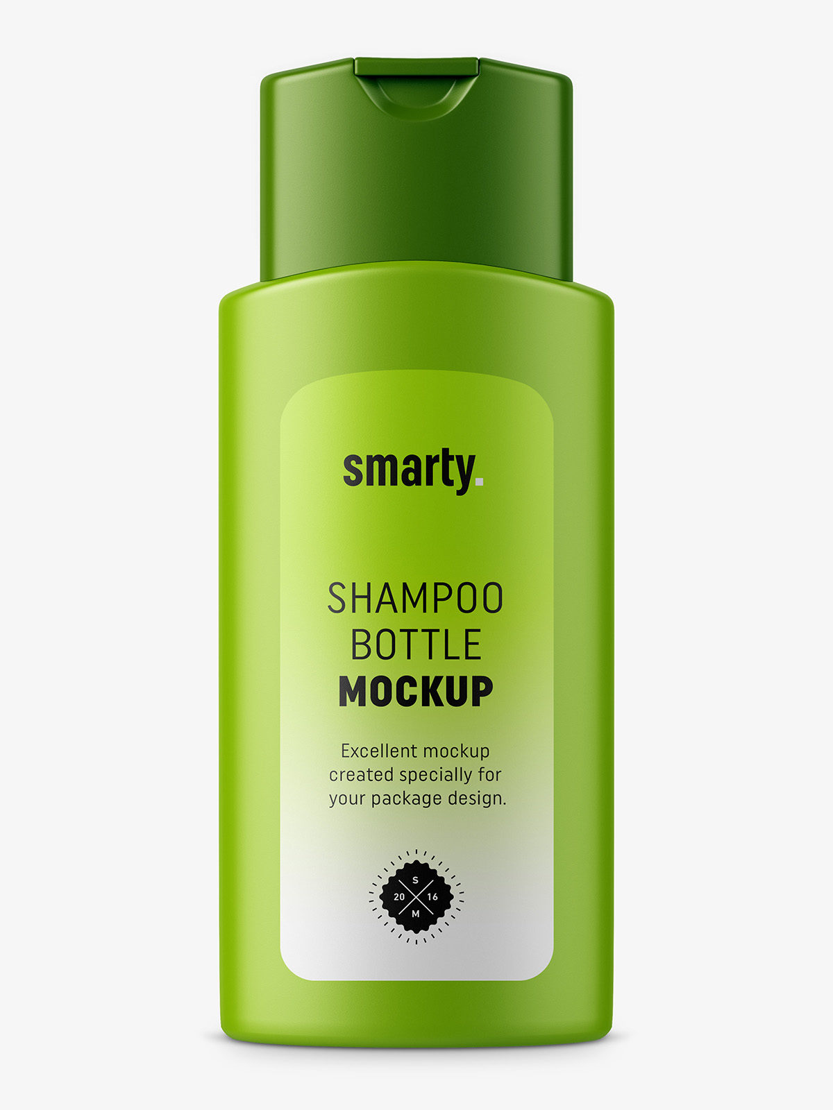 Download Shampoo bottle with snap-on cap - Smarty Mockups