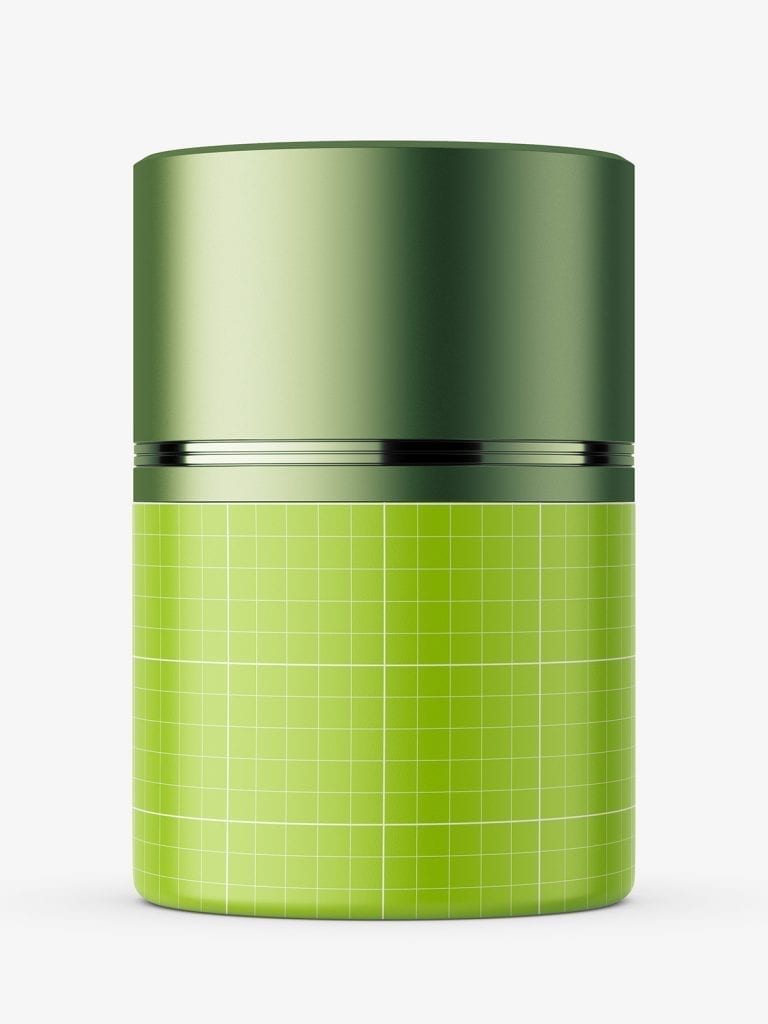 Cylinder Bottle With Silver Cap Smarty Mockups