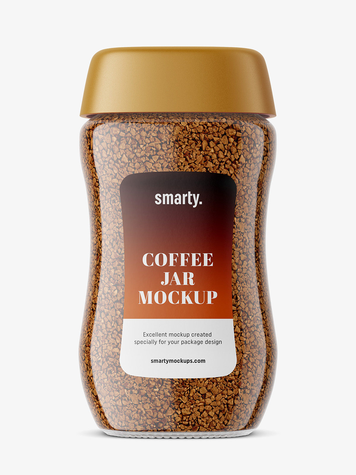 Instant Coffee Glass Jar Mockup - Free Download Images High