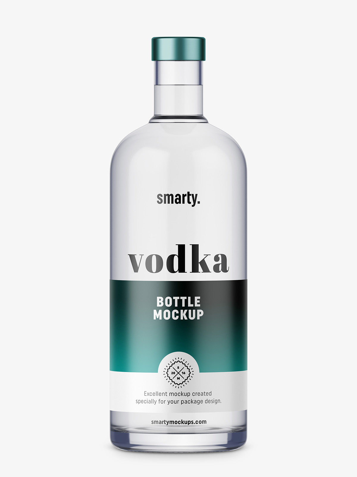 Vodka bottle mockup Smarty Mockups