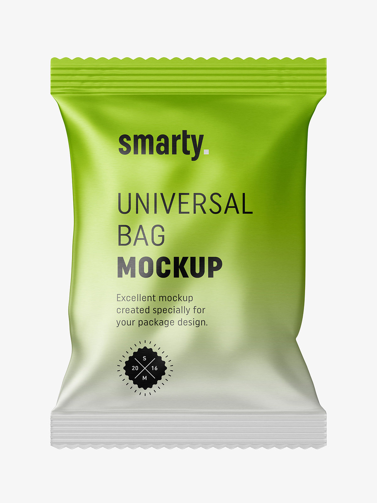 Aluminium foil bag mockup - Smarty Mockups