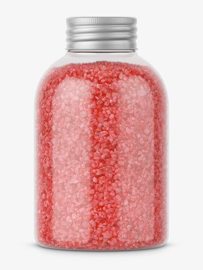 Bath salt mockup / red