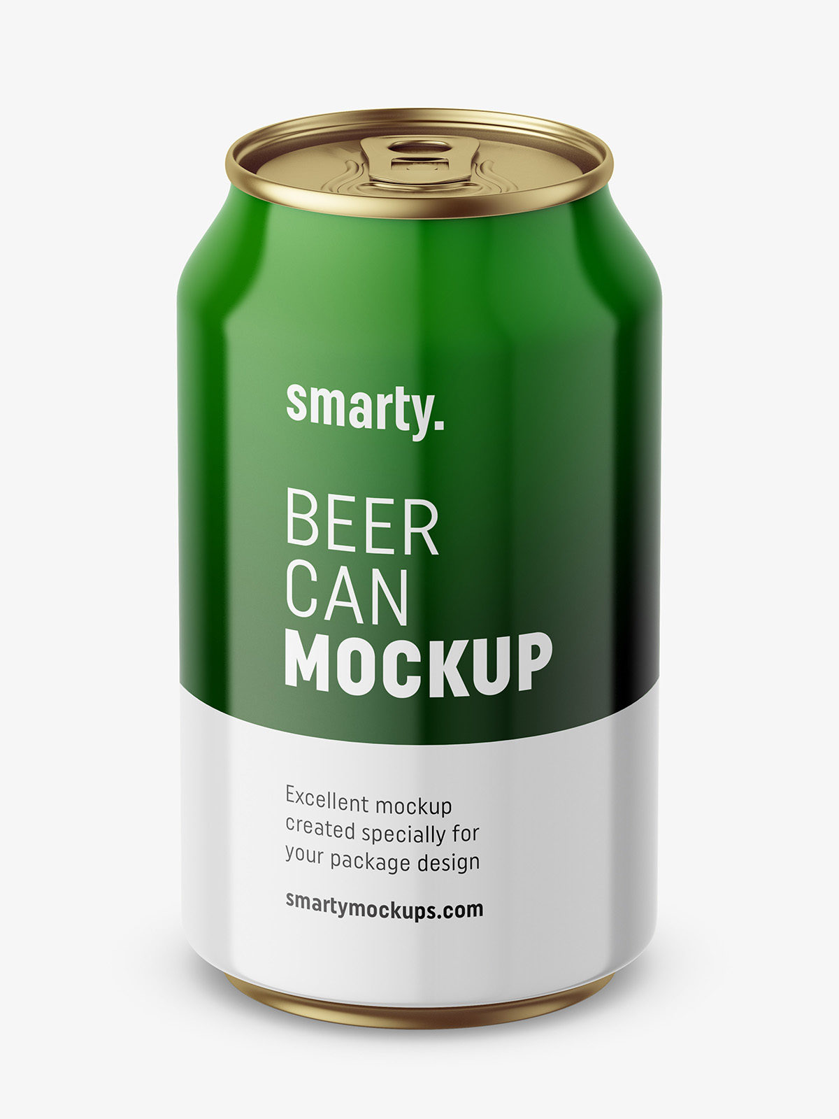 Download Glossy beer can mockup / 330 ml - Smarty Mockups