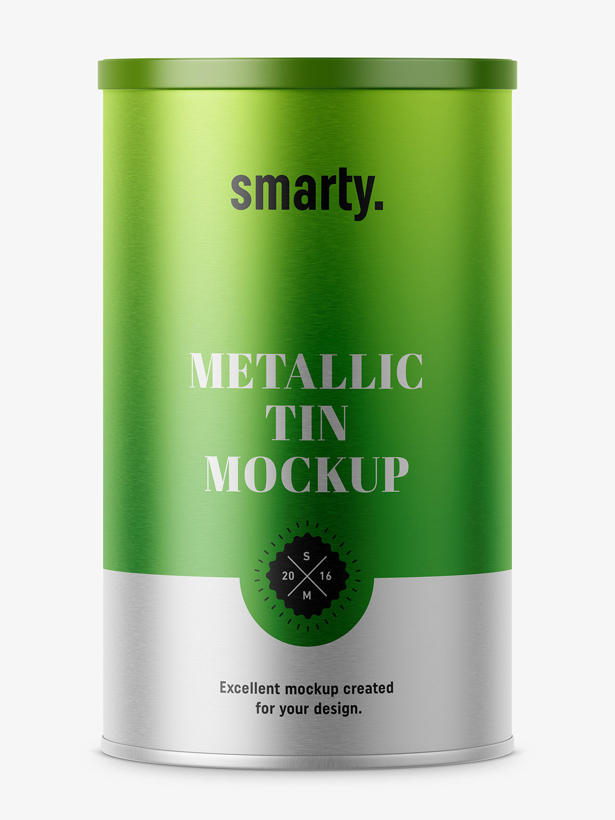 Download Metallic tin can mockup - Smarty Mockups