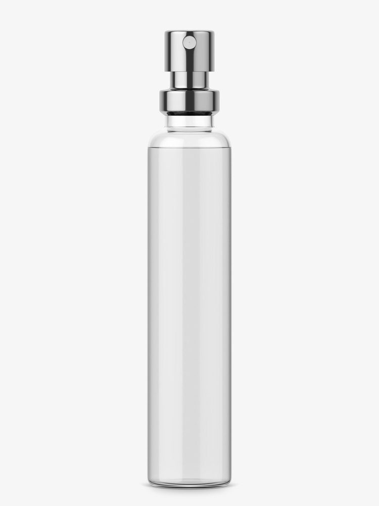 Perfume bottle sample mockup