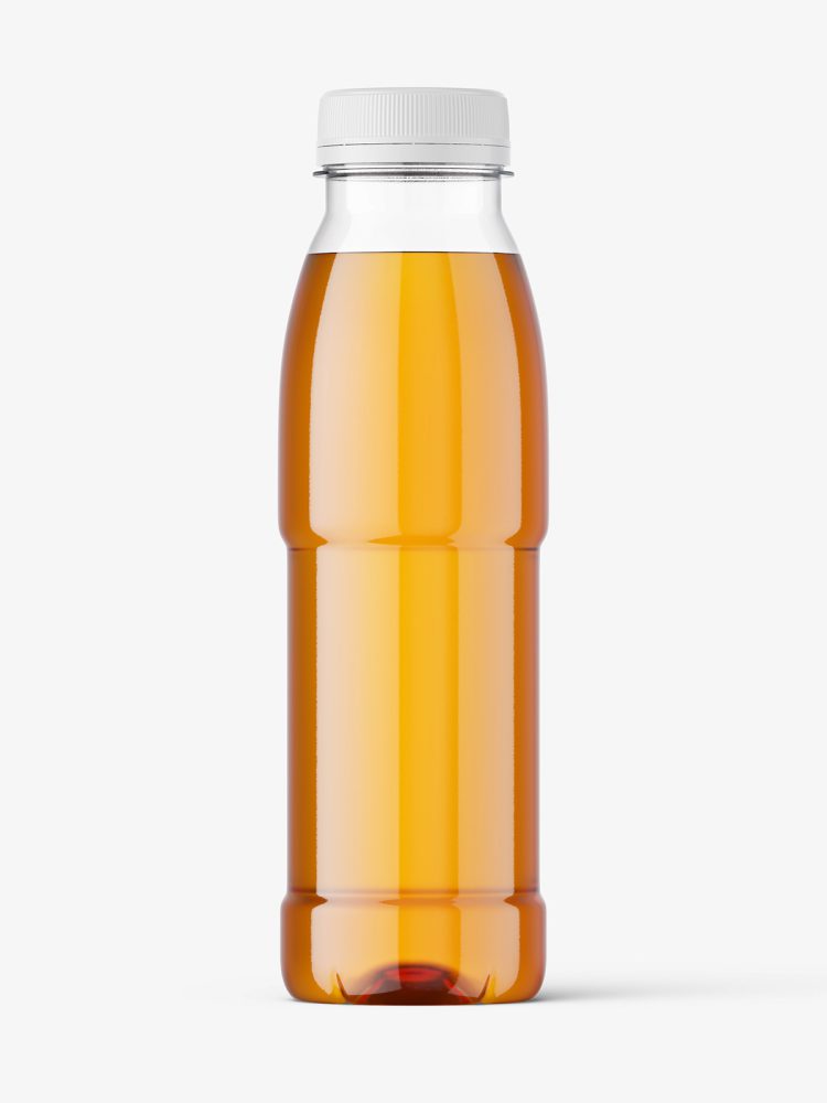Apple juice bottle mockup