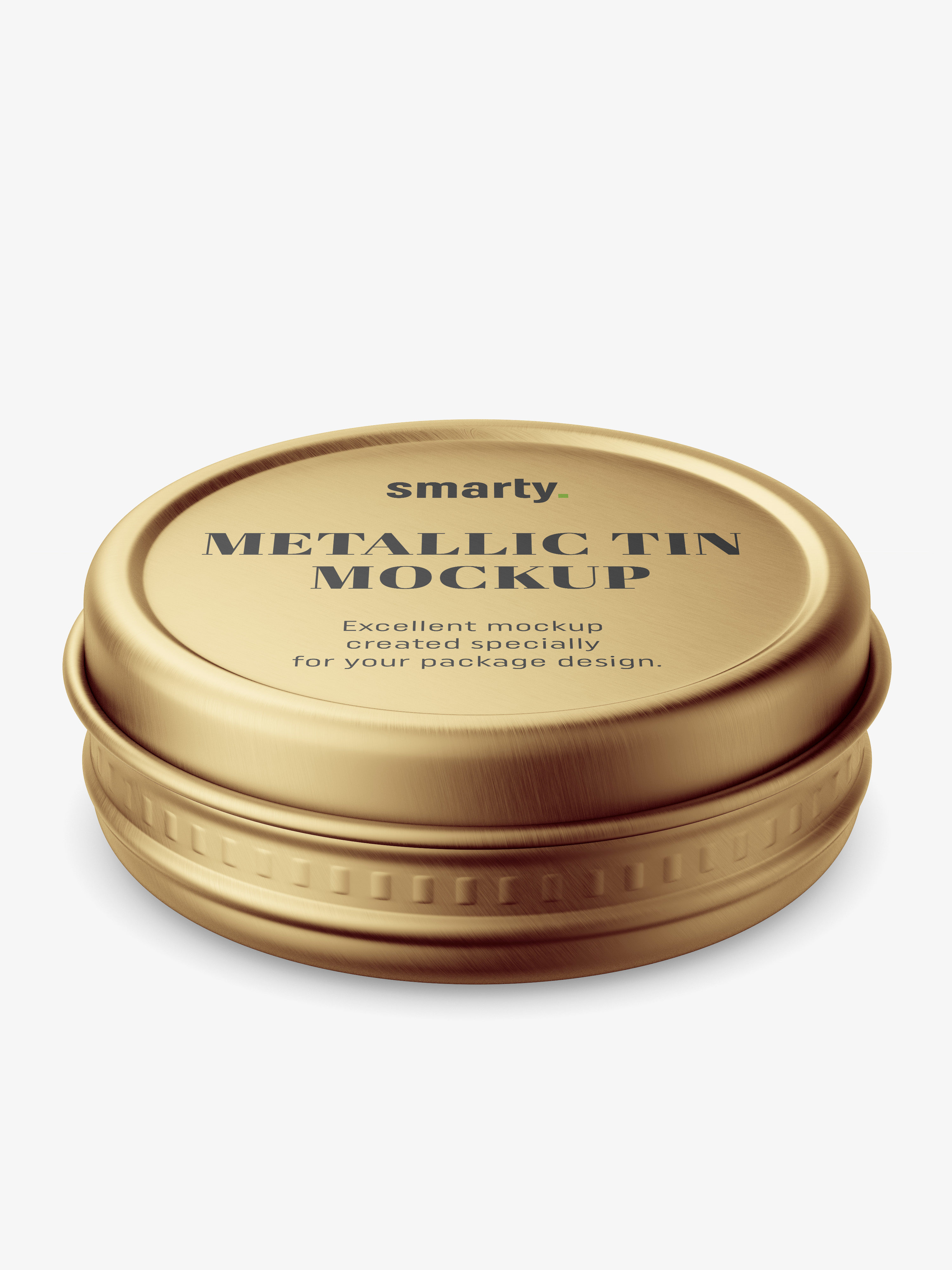 Download Small metallic tin jar mockup - Smarty Mockups