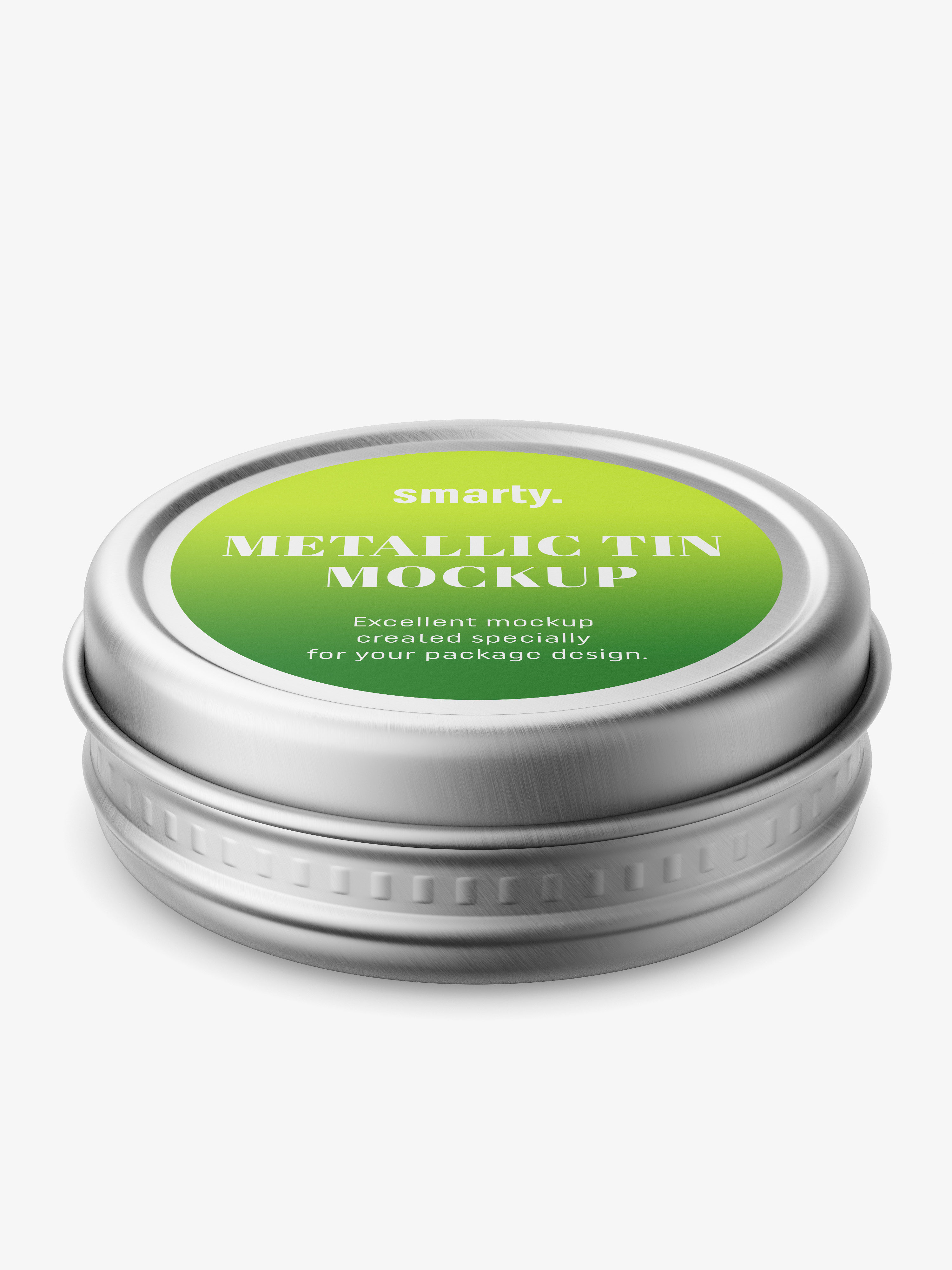 Download Small metallic tin jar mockup - Smarty Mockups