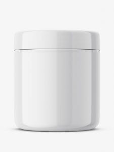 Glossy cosmetic jar mockup - Smarty Mockups