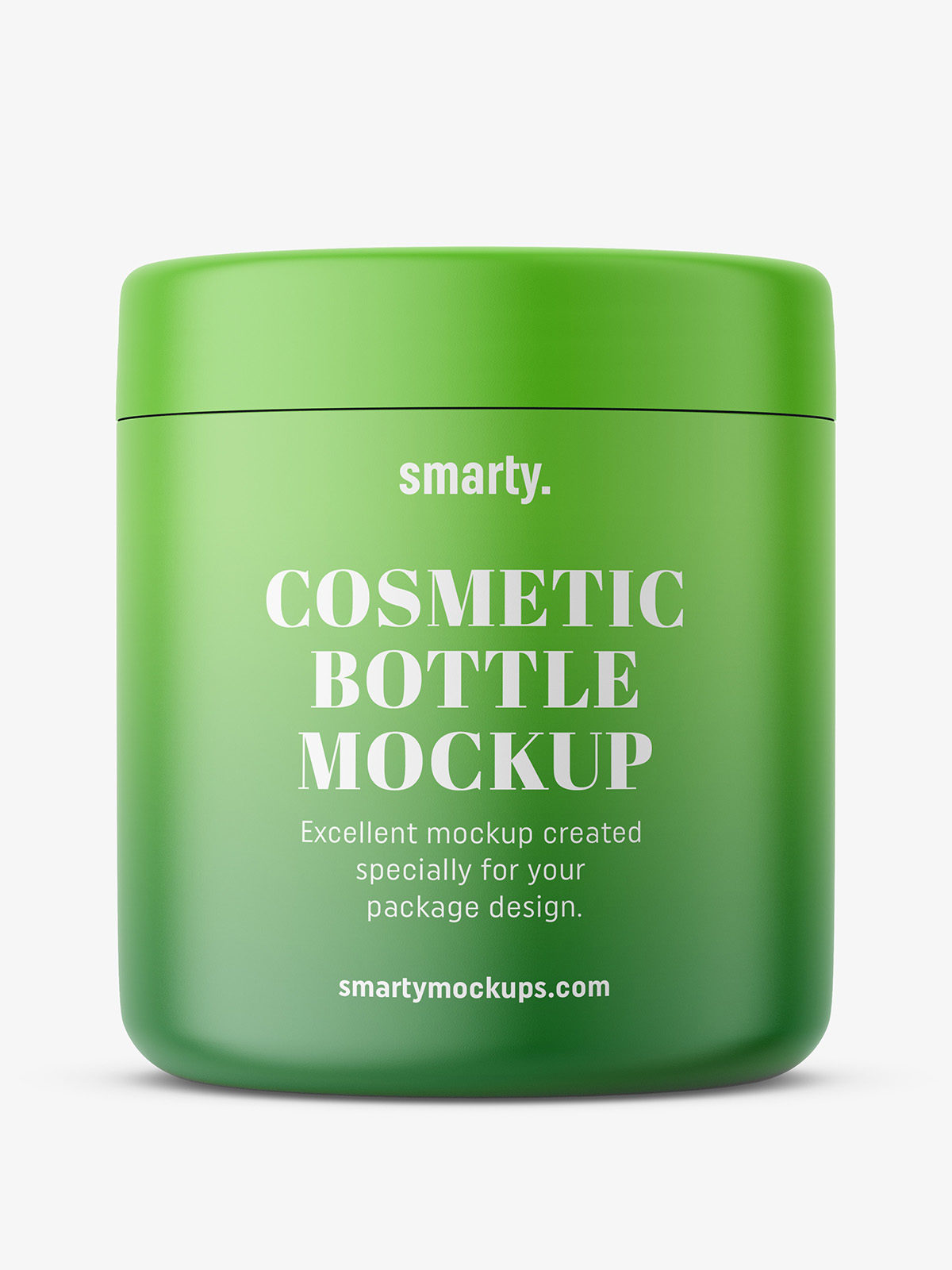 Download Matt Cosmetic Jar With Glossy Cap Mockup Smarty Mockups