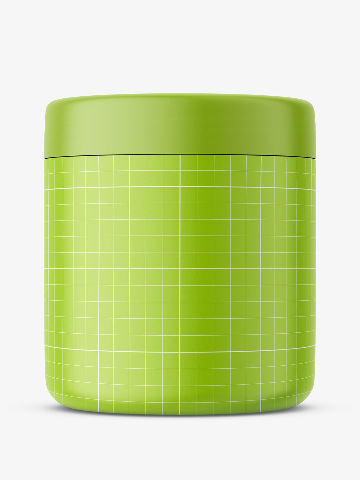 Matt cosmetic jar with glossy cap mockup - Smarty Mockups