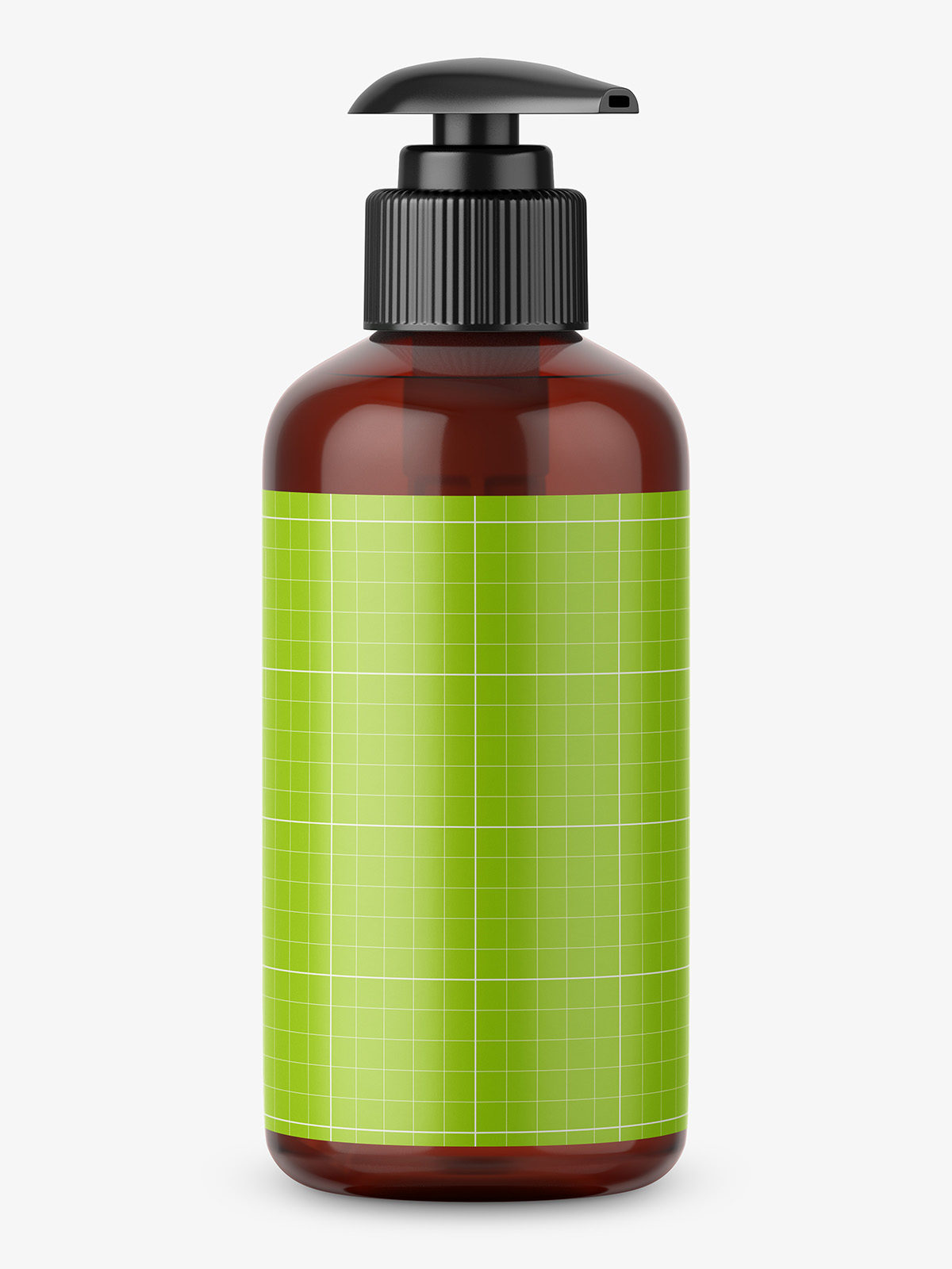 Download Brown soap bottle with pump mockup - Smarty Mockups