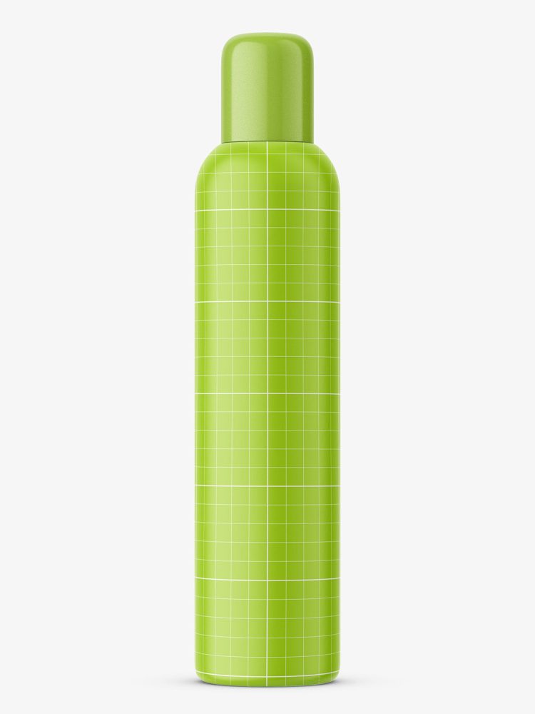 Transparent oil bottle mockup